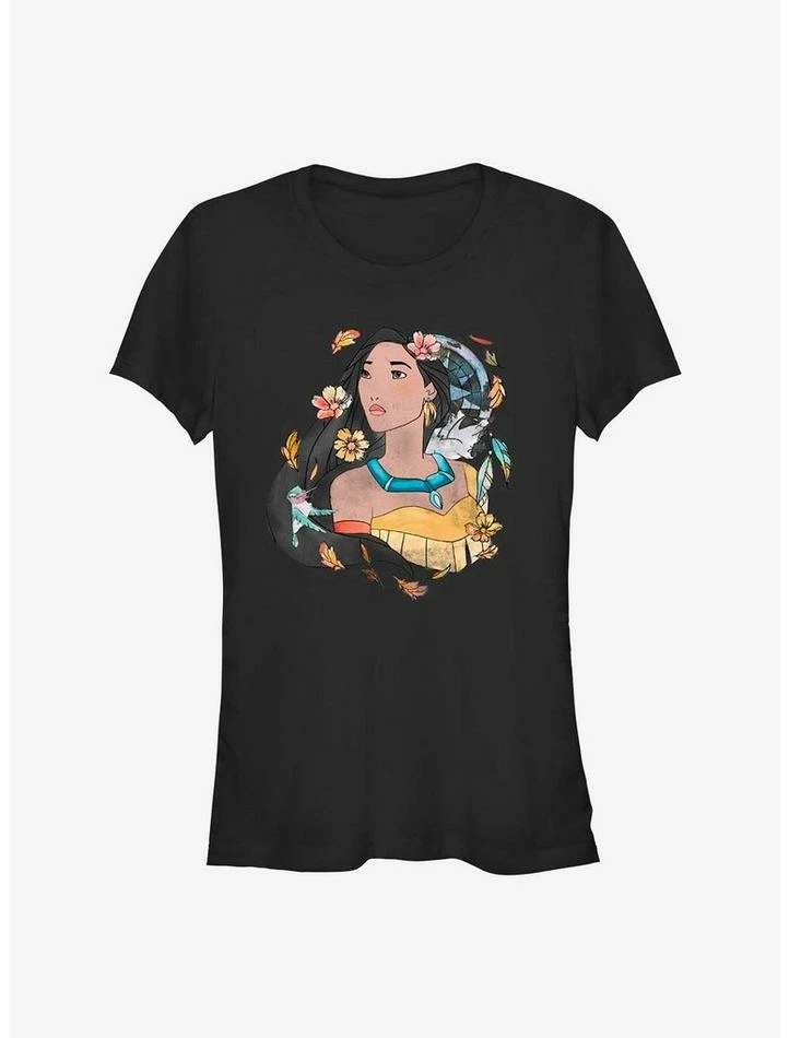 Best Sale ๐คฉ Disney Pocahontas Earth Day Dreamcatcher Sketch ๐ง Girls T-Shirt ๐ฅฐ