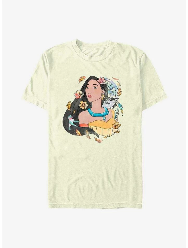 Deals ๐ Disney Pocahontas Earth Day Dreamcatcher Sketch T-Shirt โญ