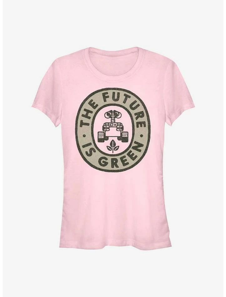 Discount 🥰 Disney Pixar Wall-E Earth Day The Future Is Green 👧 Girls T-Shirt 🎉