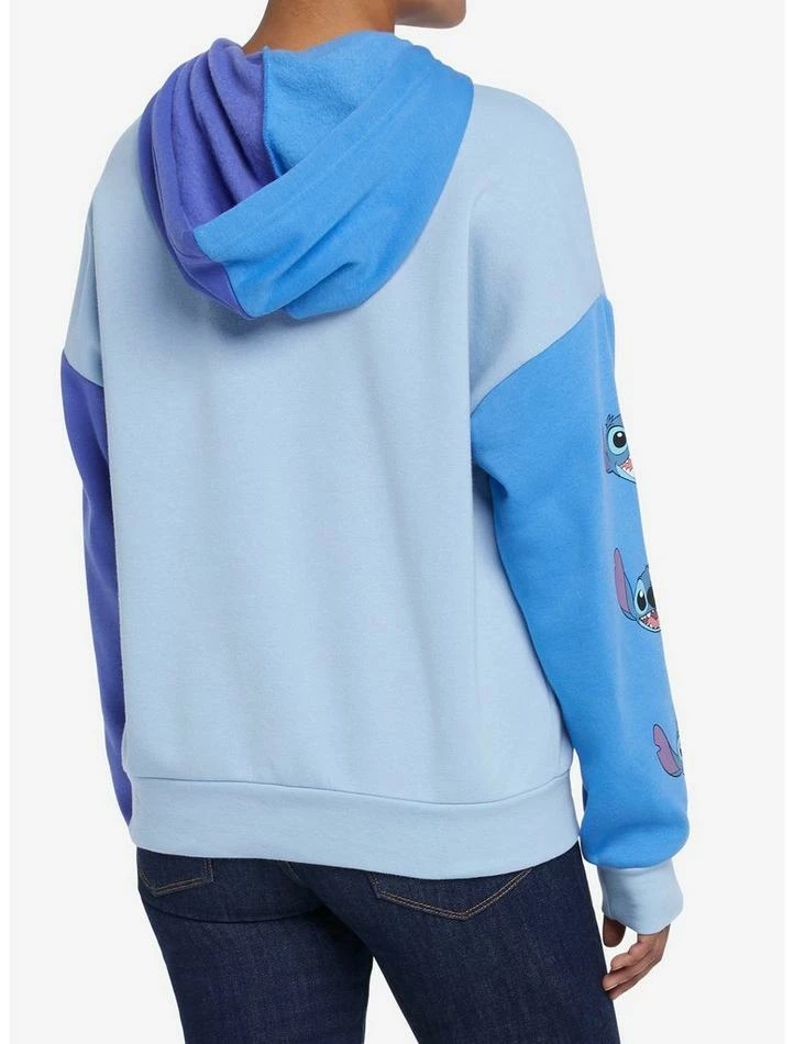 Best Pirce 😀 Disney Lilo & Stitch Color-Block 👧 Girls Hoodie 🥰 - Image 3