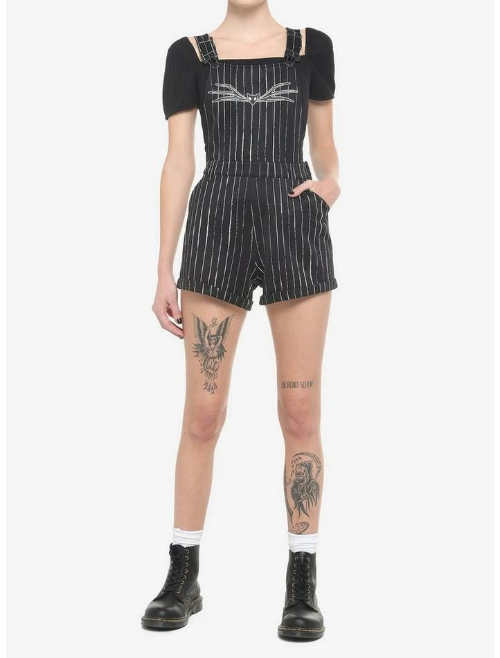 Top 10 ๐ฅฐ The Nightmare Before โ Christmas Jack Pinstripe Shortalls โญ - Image 2