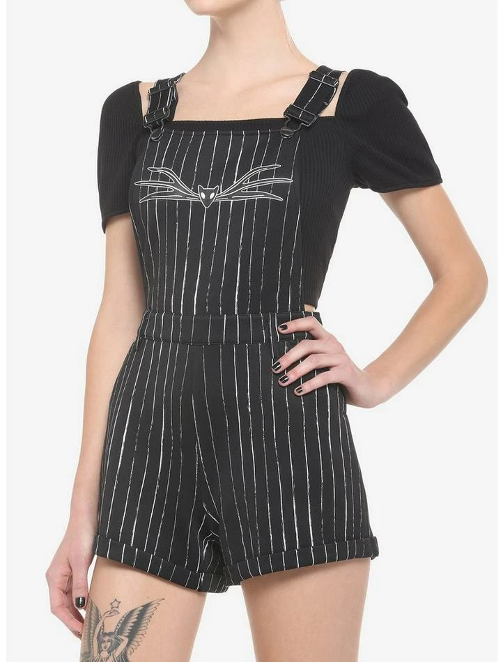 Top 10 ๐ฅฐ The Nightmare Before โ Christmas Jack Pinstripe Shortalls โญ