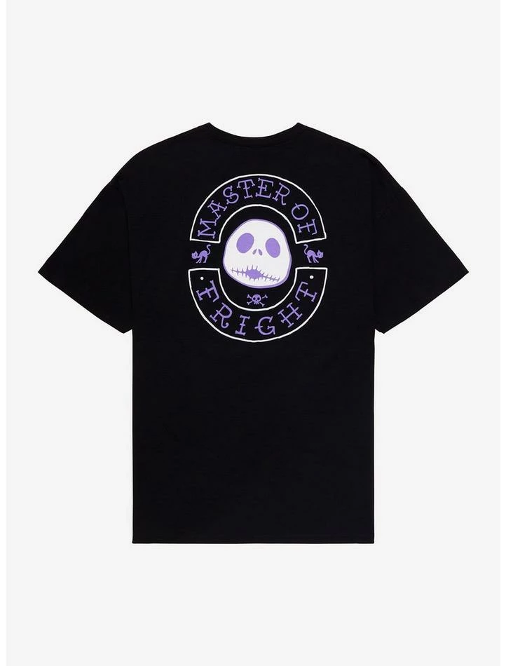 Wholesale ๐คฉ The Nightmare Before ๐ Christmas Purple Grid Boyfriend Fit ๐ง Girls T-Shirt ๐ - Image 2