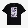 Wholesale 🤩 The Nightmare Before 🔔 Christmas Purple Grid Boyfriend Fit 👧 Girls T-Shirt 👏