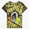 Best deal 🎉 The Nightmare Before 🎁 Christmas Oogie's Boys Mask Tie-Dye Boyfriend Fit 👧 Girls T-Shirt Plus Size 🔥