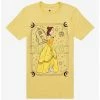 Best deal 🌟 Disney Beauty And The Beast Belle Tarot Card Boyfriend Fit 👧 Girls T-Shirt 👏