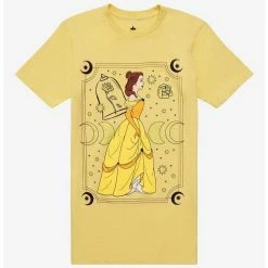 Best deal 🌟 Disney Beauty And The Beast Belle Tarot Card Boyfriend Fit 👧 Girls T-Shirt 👏