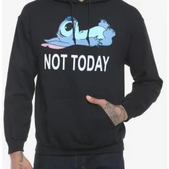 Promo 🌟 Disney Stitch Not Today Hoodie 💯