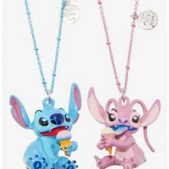 Brand new 🎉 Disney Lilo & Stitch Duo Ice Cream Best Friend Necklace Set ⭐