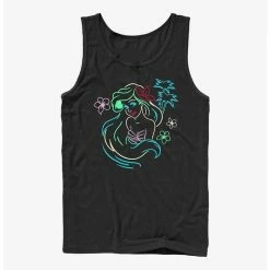 Top 10 🔥 Disney The Little Mermaid Neon Ariel Tank 💯