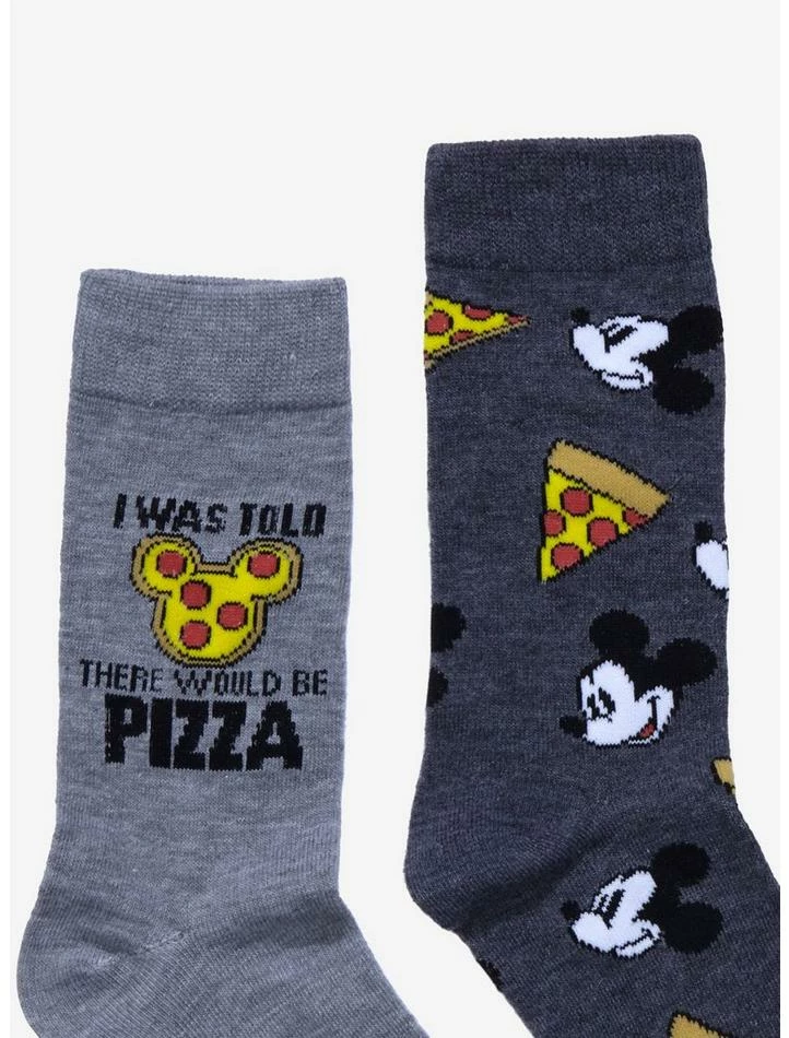 Best Sale π₯ Disney Mickey Mouse Pizza Crew 𧦠Socks 2 Pair π - Image 2