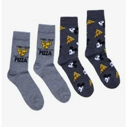 Best Sale π₯ Disney Mickey Mouse Pizza Crew 𧦠Socks 2 Pair π