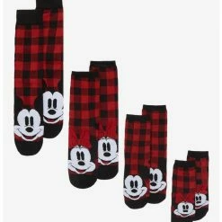 Best reviews of ๐คฉ Disney Mickey Mouse & Minnie Mouse Plaid Family Sock Set ๐ฅ