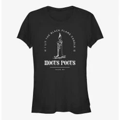 Cheapest 🤩 Disney Hocus Pocus Black Flame 👧 Girls T-Shirt ⭐