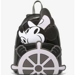 Promo 🛒 Loungefly Disney Steamboat Willie Mini 🎒 Backpack ❤️