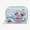 Best deal 👏 Loungefly Walt Disney World 50th Anniversary Mini Zipper Wallet 🎉