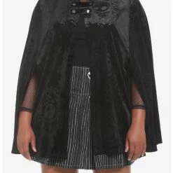 Buy ✔️ The Nightmare Before 🎁 Christmas Jack Velvet 👧 Girls Hooded Cape Plus Size 👍