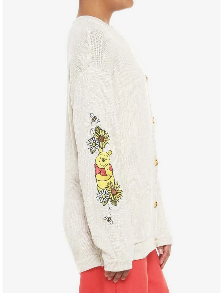 Coupon 😍 Disney Winnie The Pooh Embroidered Oversized 👧 Girls Cardigan 😉 - Image 5