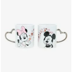 Deals 🛒 Disney Mickey Mouse & Minnie Mouse Heart Mug Set 👏