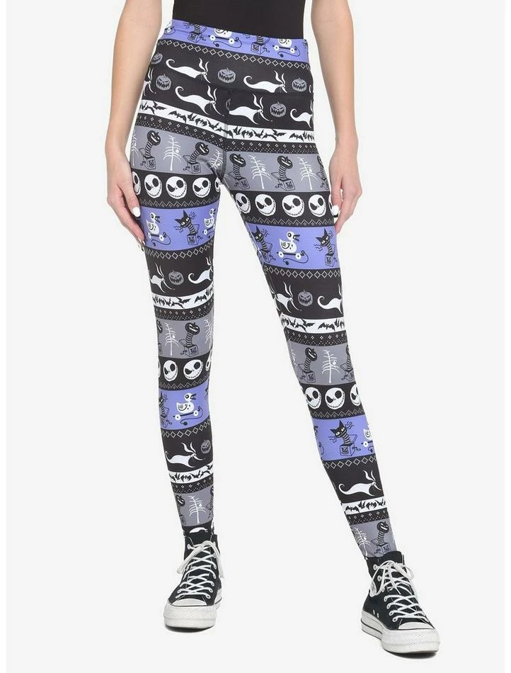 Buy ⌛ The Nightmare Before 🎅 Christmas Fair Isle Leggings 🔥