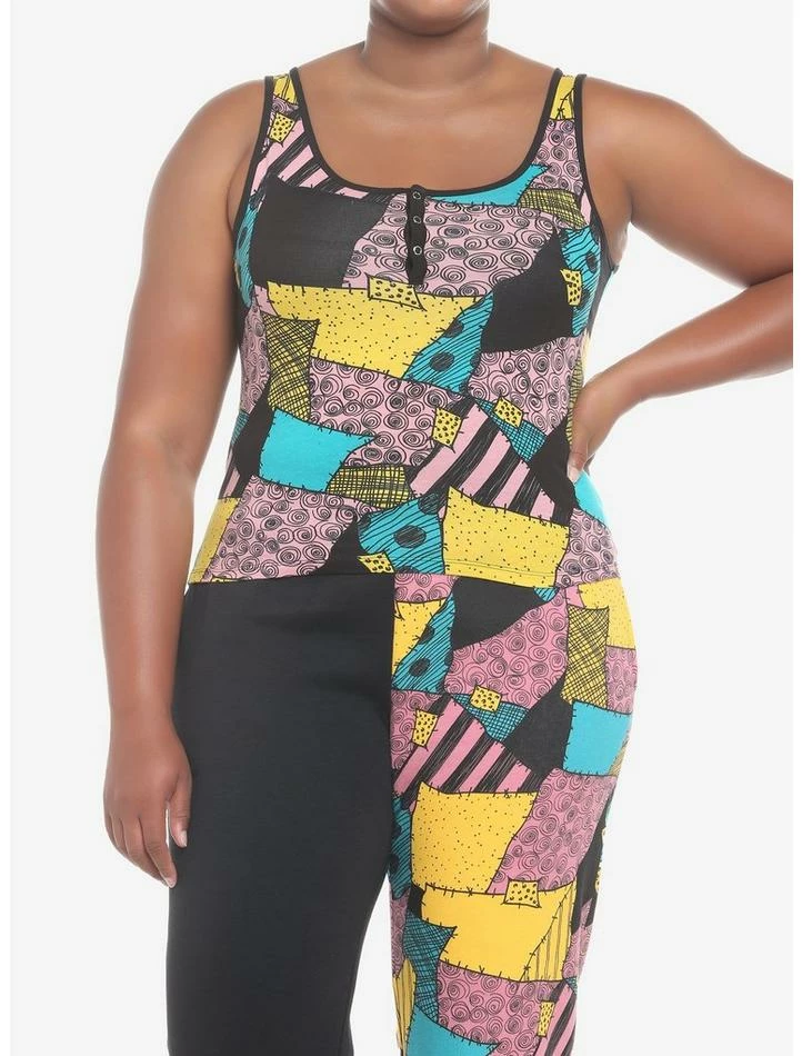 Deals ๐ The Nightmare Before ๐ Christmas Sally ๐ง Girls Crop Tank Top Plus Size ๐