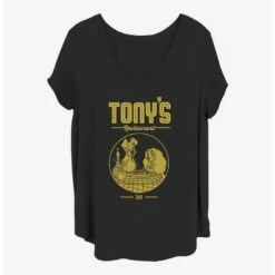 Best deal 🔔 Disney Lady and the Tramp Tony's Restaurant 👧 Girls T-Shirt Plus Size ✔️