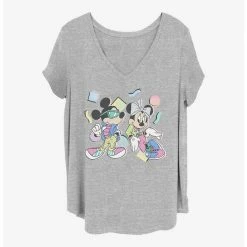 Hot Sale 😍 Disney Mickey Mouse 80S Minnie Mickey 👧 Girls T-Shirt Plus Size 🎁