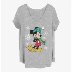 Promo 🥰 Disney Mickey Mouse Big Holiday Mickey 👧 Girls T-Shirt Plus Size ❤️