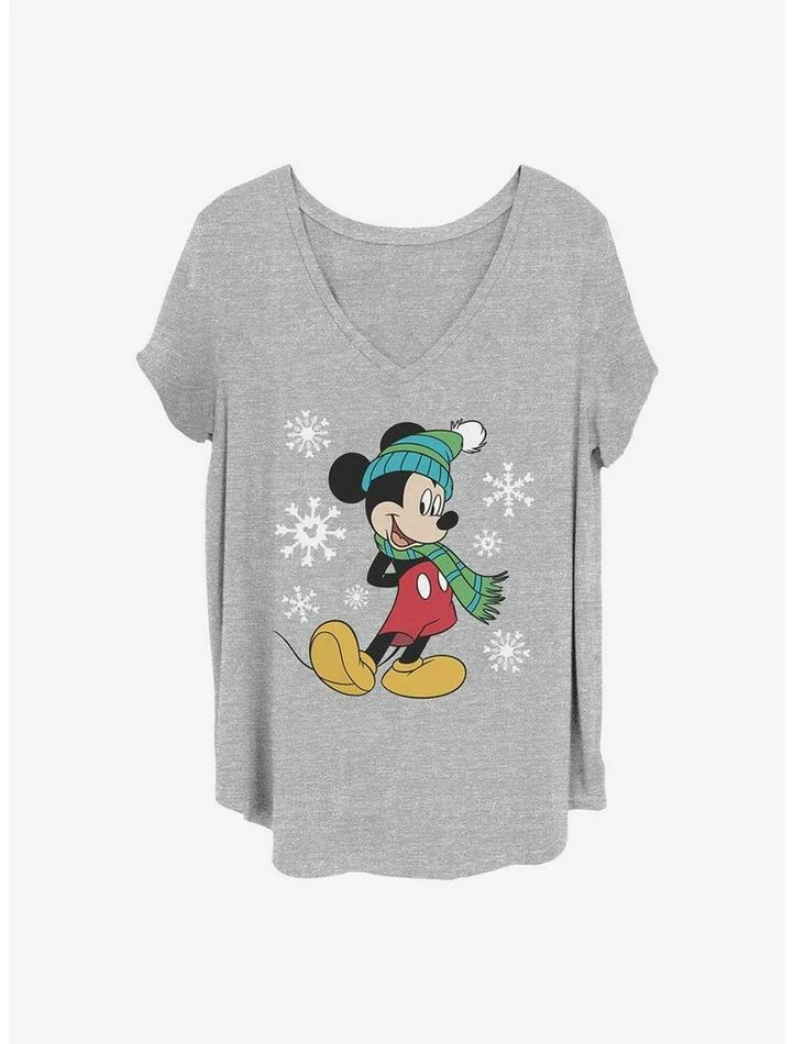 Promo ๐ฅฐ Disney Mickey Mouse Big Holiday Mickey ๐ง Girls T-Shirt Plus Size โค๏ธ