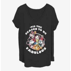 Best deal 🔥 Disney Mickey Mouse Fabulous Holiday 👧 Girls T-Shirt Plus Size ✨