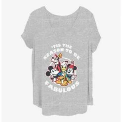 Flash Sale 🔥 Disney Mickey Mouse Fabulous Holiday 👧 Girls T-Shirt Plus Size 🎁