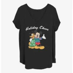 Brand new 👏 Disney Mickey Mouse Holiday Cheer 👧 Girls T-Shirt Plus Size 🛒