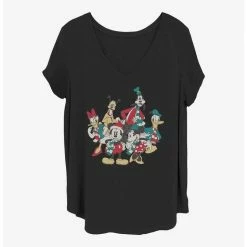 Cheap ✨ Disney Mickey Mouse Holiday Group 👧 Girls T-Shirt Plus Size 👍