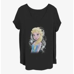 Best deal 🔔 Disney Frozen Elsa Swirl 👧 Girls T-Shirt Plus Size 🛒