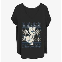 Outlet 😀 Disney Frozen Hooray Snow 👧 Girls T-Shirt Plus Size 👏