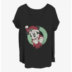 Deals 🌟 Disney Mickey Mouse Mickey Wreath 👧 Girls T-Shirt Plus Size 🌟