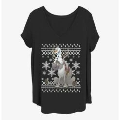 Best Sale ✔️ Disney Frozen Sven And Olaf Friends 👧 Girls T-Shirt Plus Size 🛒