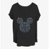 Deals 💯 Disney Mickey Mouse Snowflakes Ear 👧 Girls T-Shirt Plus Size ✔️