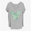 Deals 😍 Disney Mickey Mouse Succulents 👧 Girls T-Shirt Plus Size ✨
