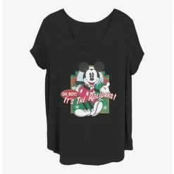 Discount 🛒 Disney Mickey Mouse Vintage Holiday Mickey 👧 Girls T-Shirt Plus Size 🧨
