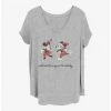 Brand new 💯 Disney Mickey Mouse Vintage Holiday Skaters 👧 Girls T-Shirt Plus Size 👍