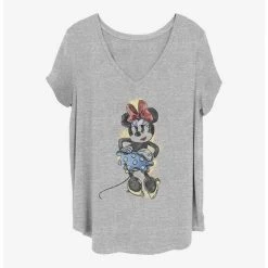 Flash Sale 😀 Disney Minnie Mouse Artsy Minnie 👧 Girls T-Shirt Plus Size 😉
