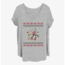 Buy 🥰 Disney Mickey Mouse Mickey And Friends 🔔 Christmas 👧 Girls T-Shirt Plus Size ❤️