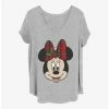 Flash Sale 🛒 Disney Minnie Mouse Big Minnie Holiday 👧 Girls T-Shirt Plus Size 🔔