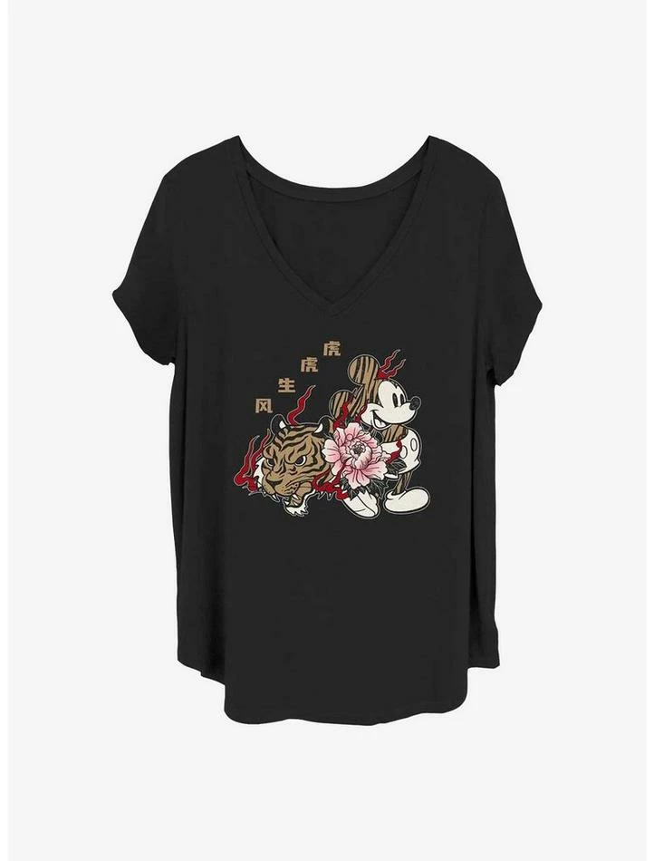 Best Sale 🛒 Disney Mickey Mouse New Year Mickey 👧 Girls T-Shirt Plus Size 🌟