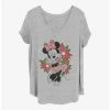 Wholesale 🔔 Disney Minnie Mouse ❄ Christmas Minnie 👧 Girls T-Shirt Plus Size 💯