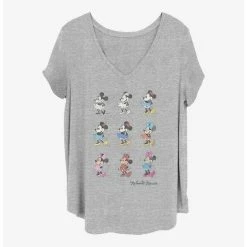 Hot Sale 🌟 Disney Minnie Mouse Minnie Evolution 👧 Girls T-Shirt Plus Size 😀