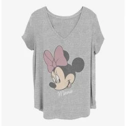 Wholesale 🤩 Disney Minnie Mouse Minnie Big Face Distressed 👧 Girls T-Shirt Plus Size 😍