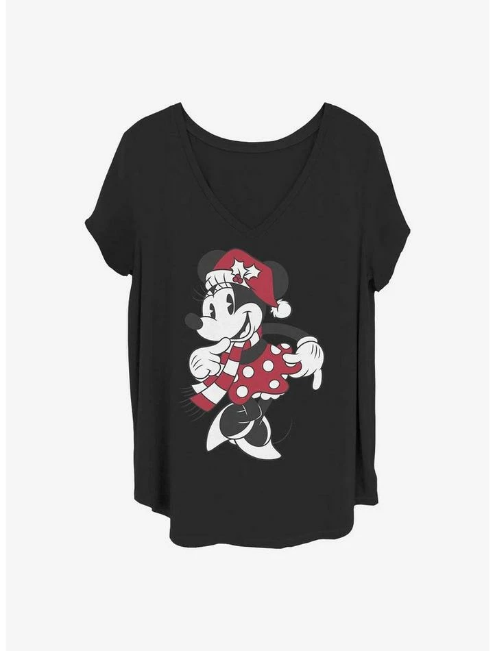 Promo 🤩 Disney Minnie Mouse Minnie Hat 👧 Girls T-Shirt Plus Size 👏