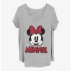 Brand new 🔔 Disney Minnie Mouse Minnie Patch 👧 Girls T-Shirt Plus Size 🤩